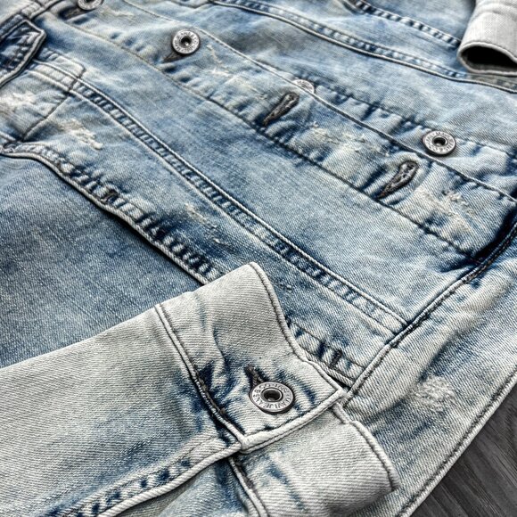 NWT Women's Mavi Samantha Denim Designer Jean Jacket Bleach Vintage - Medium - Picture 8 of 14